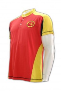 W056 來樣訂做籃球衫  波衫熨字 訂做功能性運動短袖衫  運動衫批發    紅色  撞色黃色